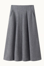 Fitted Cropped Blazer Long A Line Skirt Set