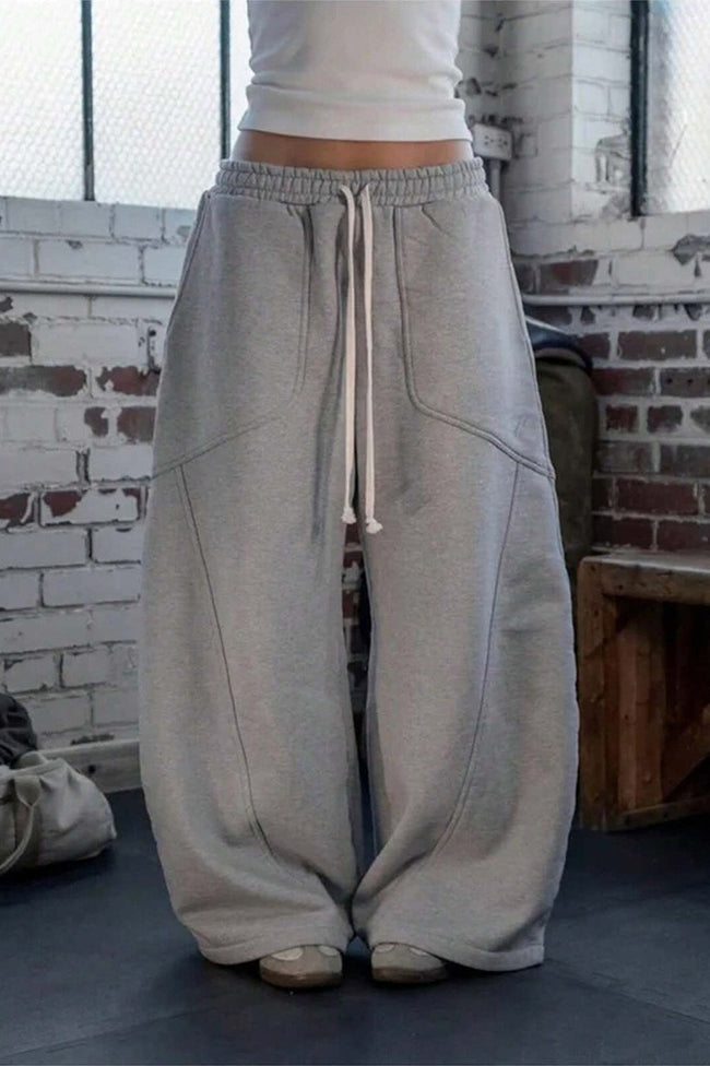 Oversized Baggy Wide Leg Lounge Knit Pants Main image