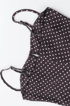 Polka Dot Satin Cami Slip Mini Dress