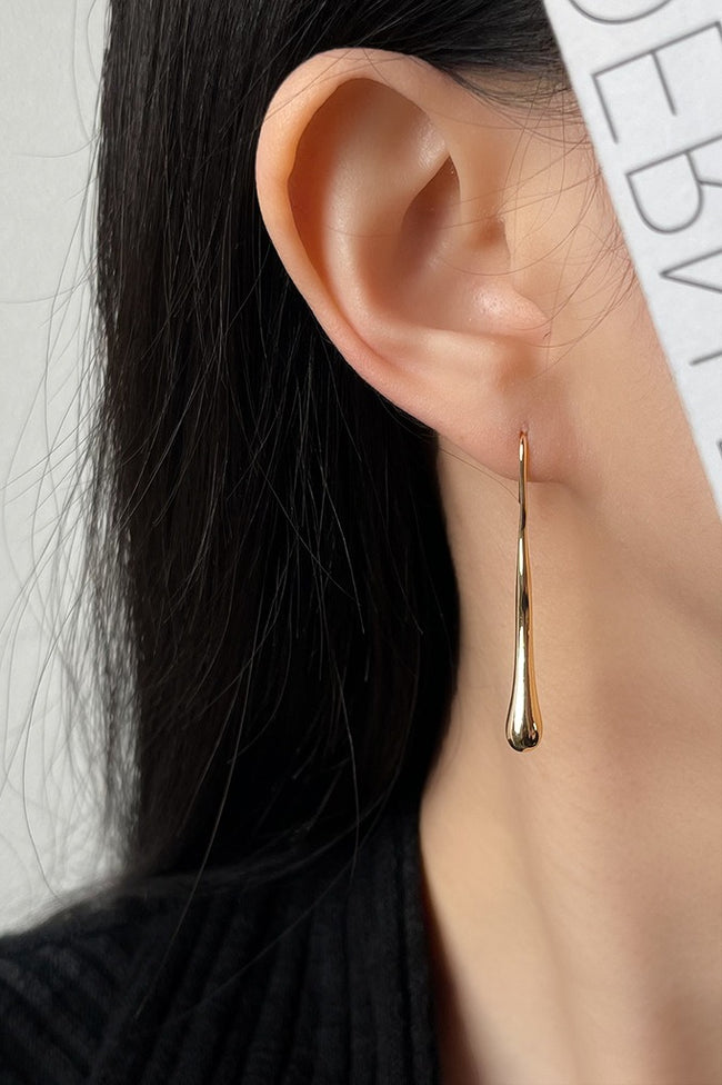 Vintage Asymmetrical Liquid Drop Earrings Main image