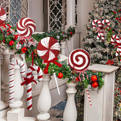 Giant Lollipop Decorations - Set of 8