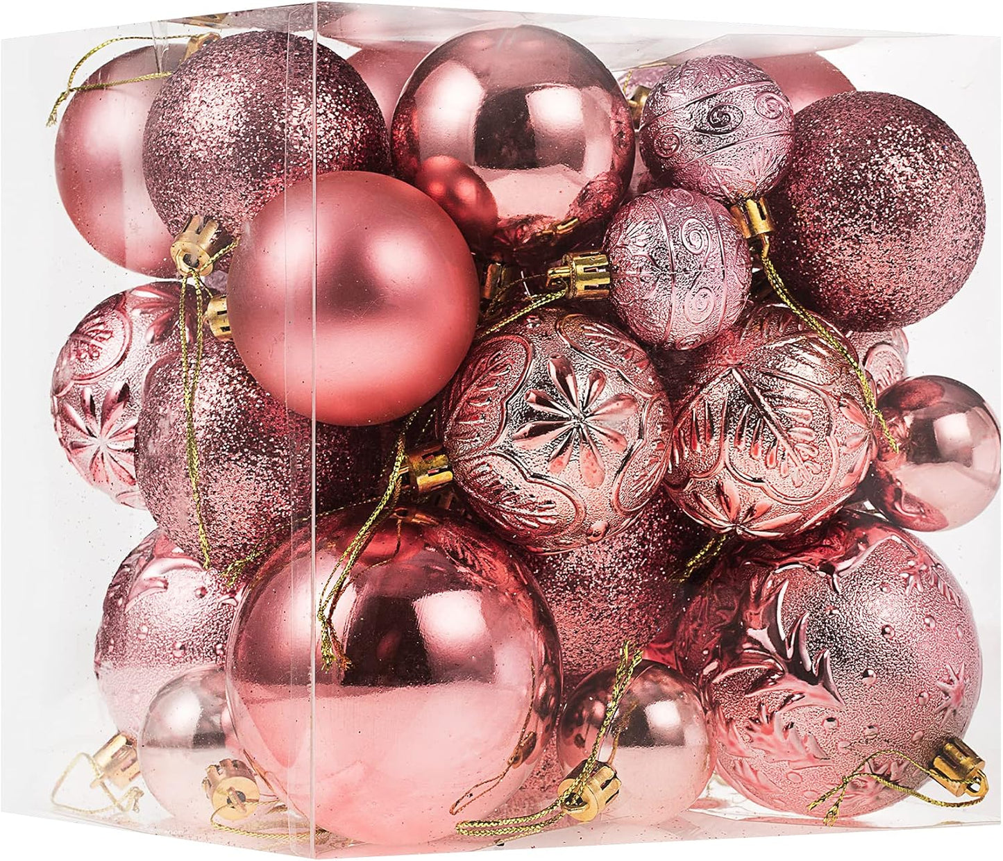 Shatterproof Gold Christmas Ball Ornaments for Xmas Trees