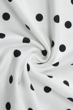 Polka Dot Asymmetrical Slim Fit Mini Dress