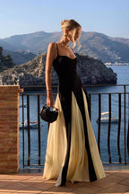 Colorblock Cami Maxi Dress