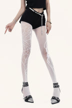 Y2K Gothic Spider Web Fishnet Tights