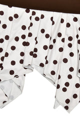 Asymmetrical Polka Dot Slim Skirt