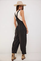 Casual Side Pocket Denim Overall Jeans