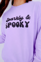 Sequin Skeleton Crew Neck Sweatshirt
