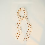 Polka Dot Elegant Long Skinny Neck Ribbon Scarf