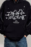 Vintage Silver Gray Abstract Portrait Hoodie