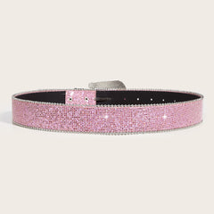 Chic Rhinestone Buckle Y2K Belt