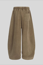 Minimal Cotton Wide Leg Sweatpants
