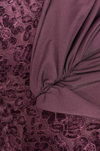 Elegant Scarf Neck Backless Lace Patchwork Bodycon Prom Dress