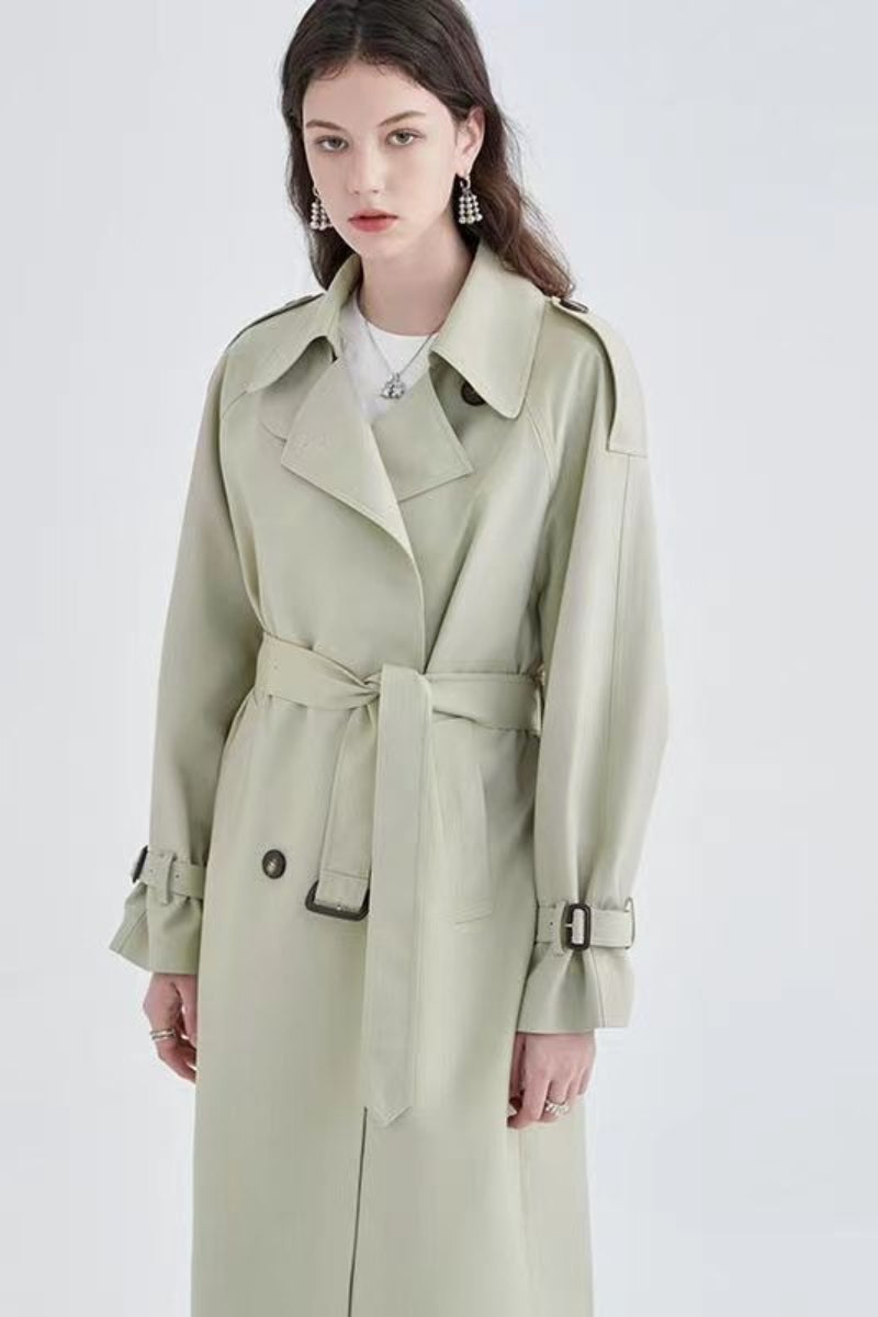 Green Midi Trench Overcoat Secondary image