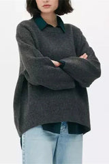 Oversized Long Sleeve Pullover Sweater