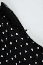 Polka Dot Halter Strapless Mini Dress