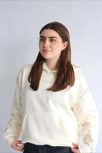Studded Oversized Pullover Hoodie