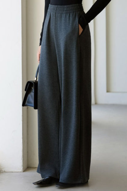 Antibacterial Fleece High Waist Knit Pants Main image