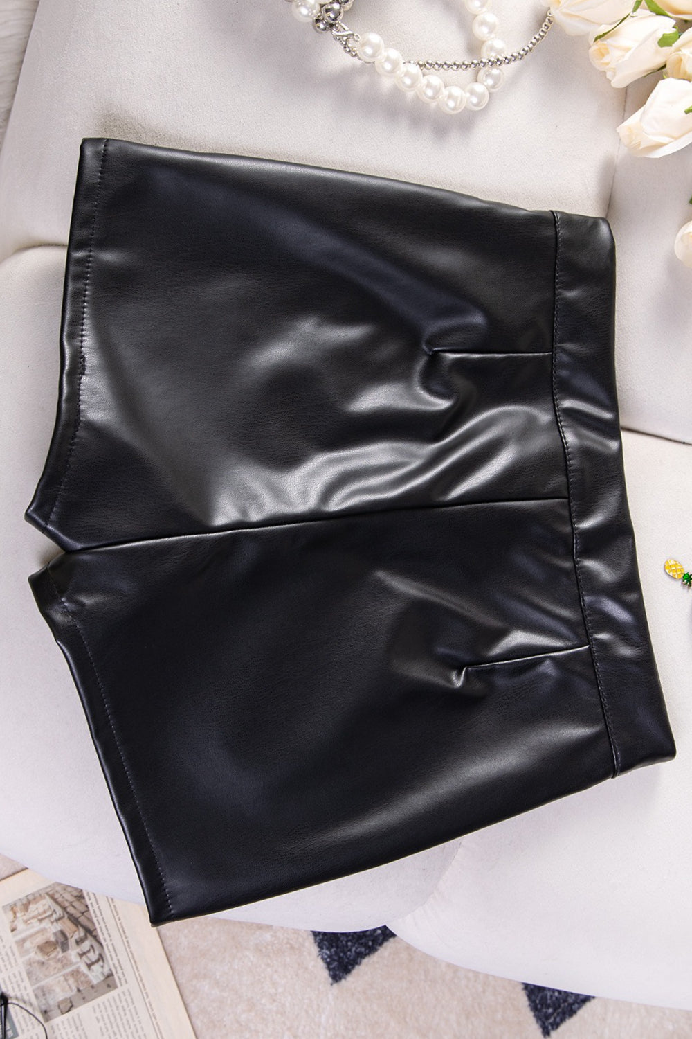Black High Waist Bodycon Elastic Casual Shorts