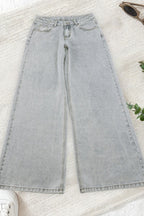 Low Rise Light Wash Wide Leg Jeans