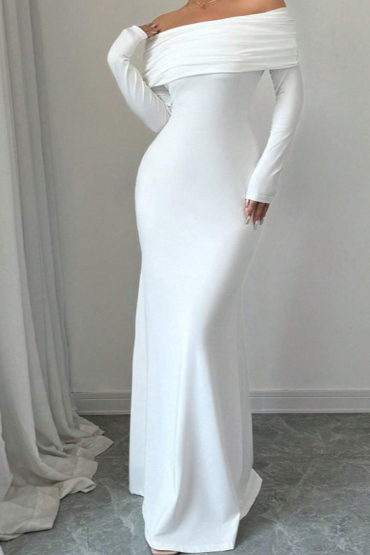 Off Shoulder Ruched Bodycon Formal Dress Secondary image