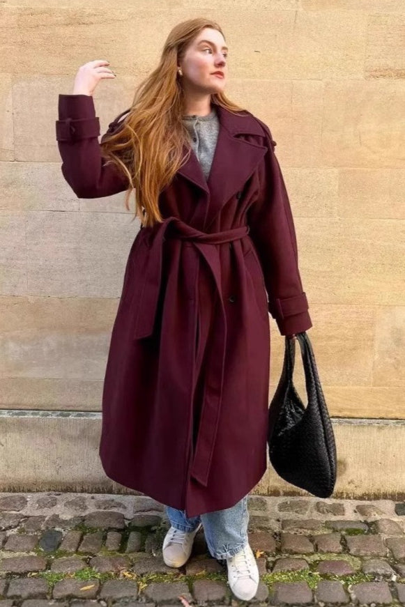 Vintage Waisted Lapel Wool Overcoat Main image