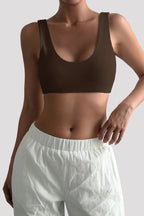 Minimalist Solid U‑Neck Spaghetti Strap Tank Top