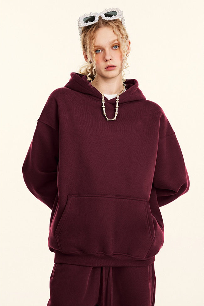 Oversized Heavyweight Fleece Pullover Hoodie Main image