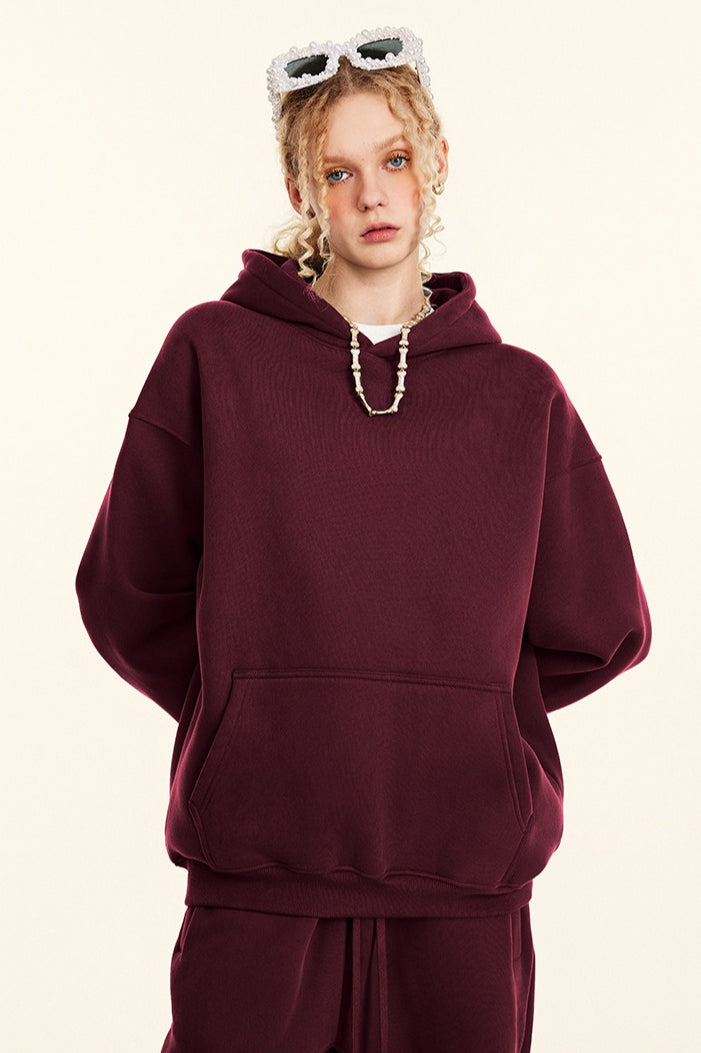 Oversized Heavyweight Fleece Pullover Hoodie Main image