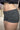 Striped Colorblock Low Rise Double Breasted Denim Shorts Secondary image