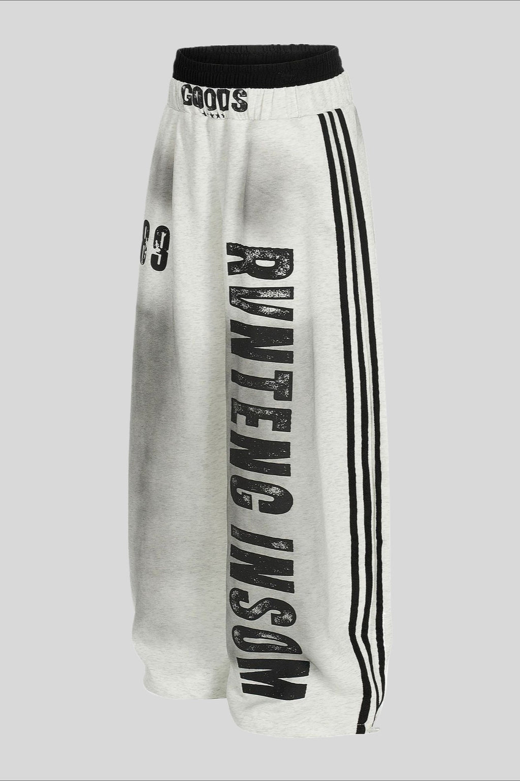 Tie Dye Typography Wide Leg Sweatpants