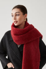 Wool Blend Blush Pink Christmas Scarf