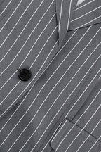 Fashion Striped Suit Blazer Two Piece Set