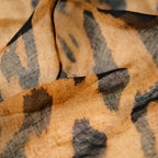 Leopard Pattern Thin Cotton Linen Touch Wrap Scarf