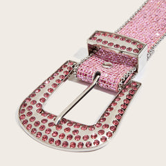 Chic Rhinestone Buckle Y2K Belt
