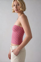Snake Printed Strapless Tube Top