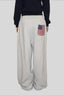 Flag Graphic Drawstring Wide Leg Sweatpants
