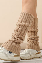 Cable Knit Chunky Slouchy Boot Leg Warmers