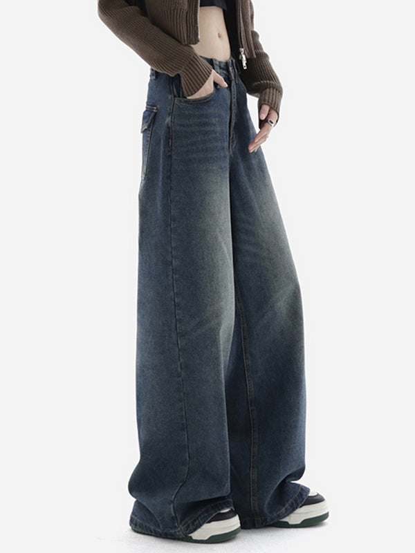 Blue Wash Baggy Boyfriend Jeans Boyfriend Jeans