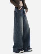 Blue Wash Baggy Boyfriend Jeans Boyfriend Jeans
