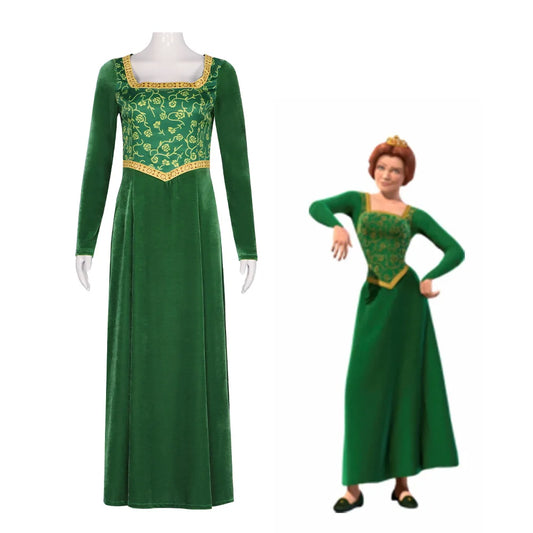 Anime Shrek Princess Cosplay Fiona Green Party Fantasy Halloween Costume