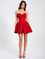 Sacha Red Lace Drop Graceful Waist Corset Puffy Mini Dress XXS / US Dresses