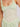 Ulissa Light Green Square Neck Trendy Jacquard Textured High Slit Maxi Dress Secondary image