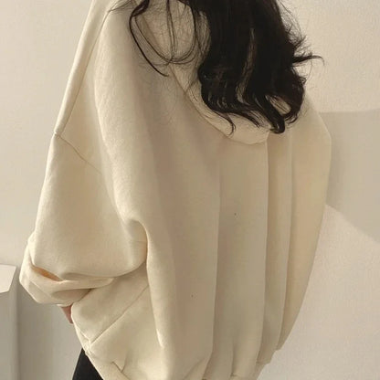 Patch Apricot Thin Oversized Hoody