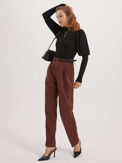 Solid Puff Graceful Long Sleeve Shirt