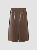 Eternity Nightshade Graceful PU Leather Skirt Skirts