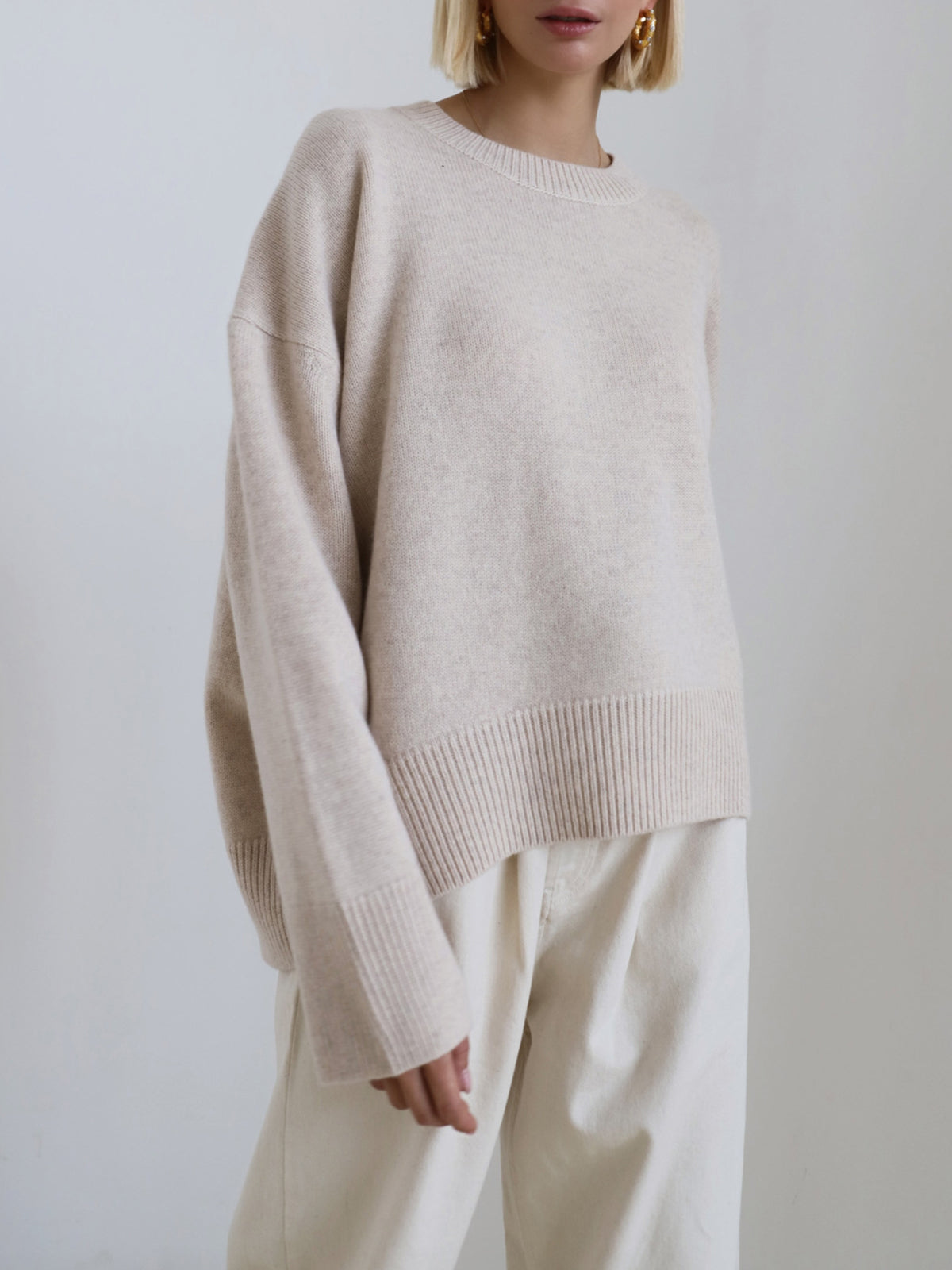 Candyfloss Oversized Graceful Pullover Sweater