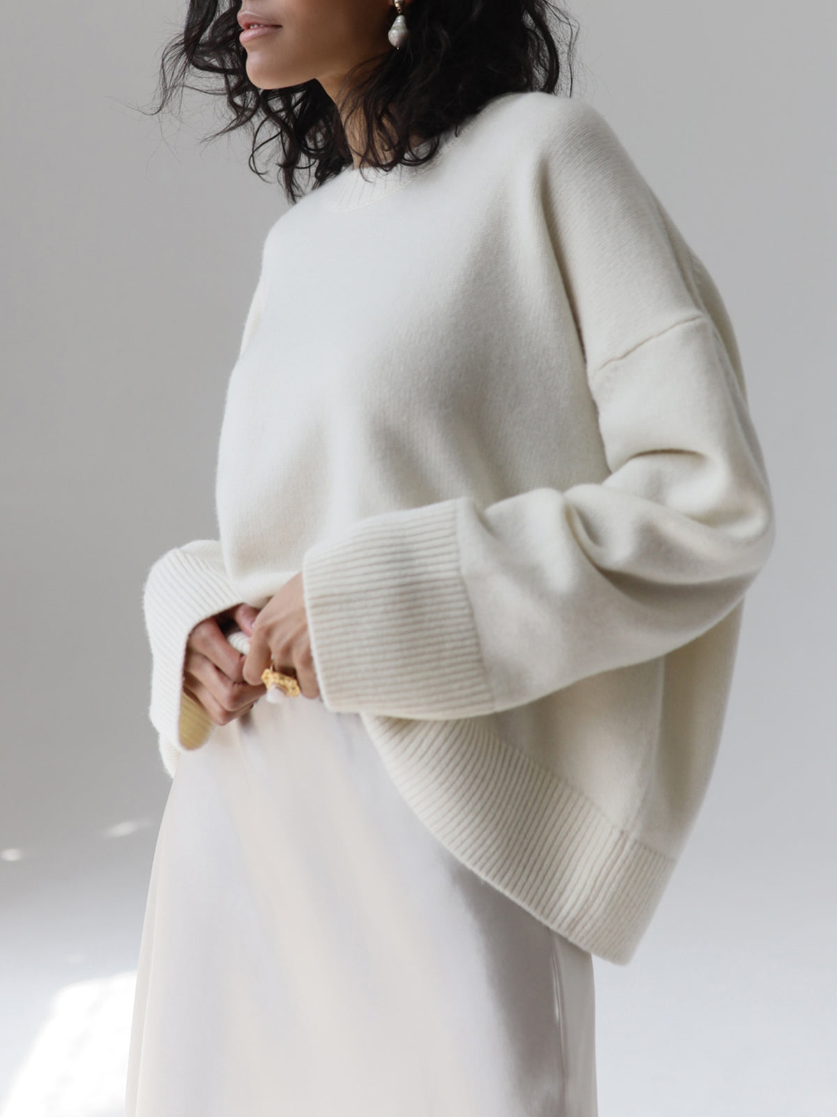 Candyfloss Oversized Graceful Pullover Sweater