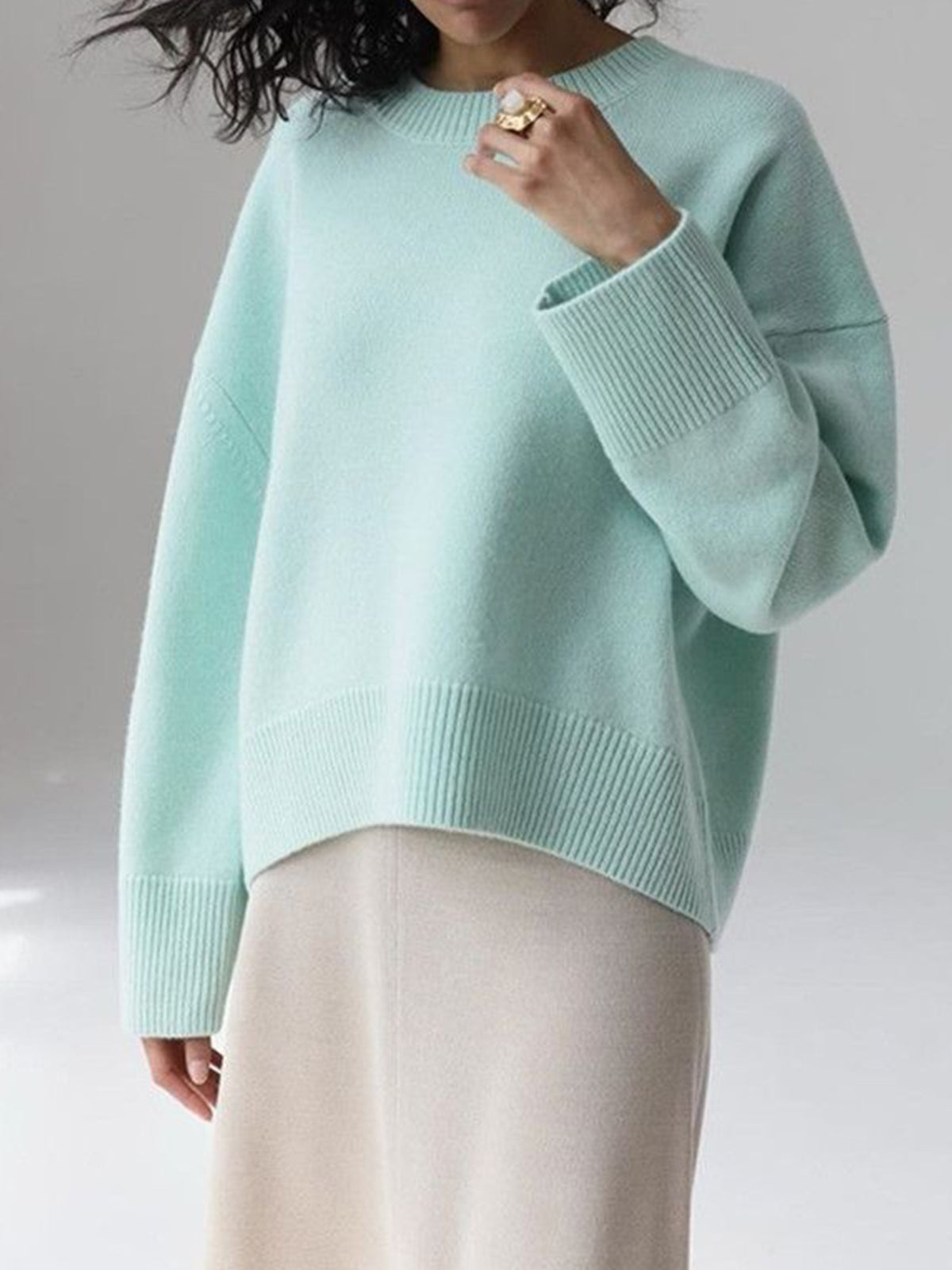 Candyfloss Oversized Graceful Pullover Sweater