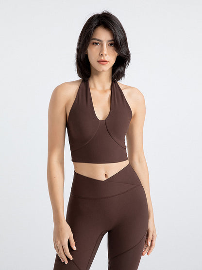 Halter Cropped Graceful Tank Top